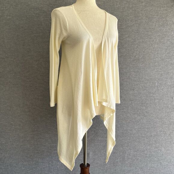 Michael Stars Cascade Open Cardigan OS Vanilla Shine Capsule Sweater US Made NWT - Picture 2 of 13